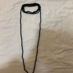 Double wrap beaded necklace
